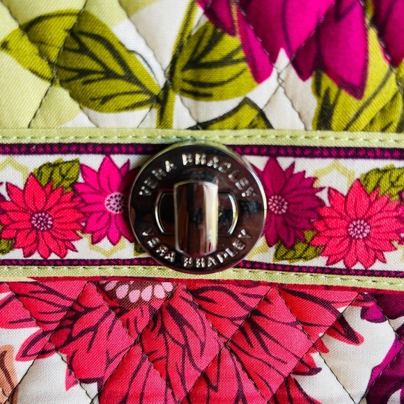 Vera Bradley Julia Hello Dahlia Floral Women’s Quilted Handbag Purse - Picture 6 of 12